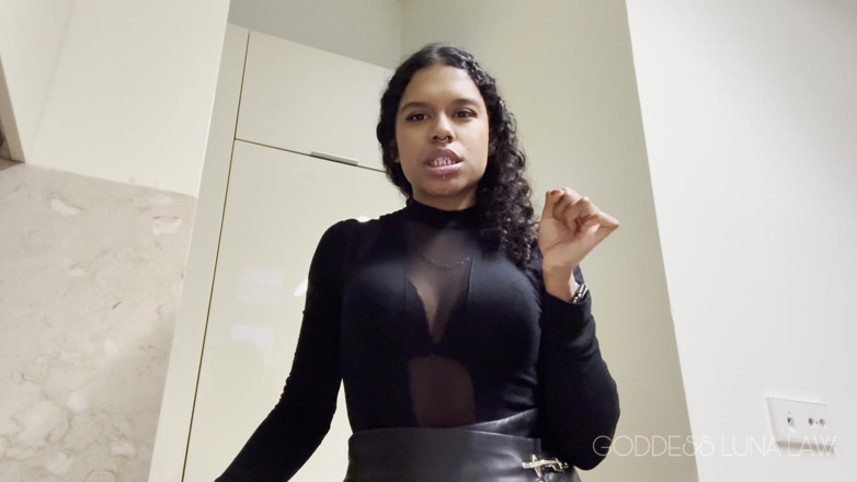 Goddess Luna Law: Arahan CBT - Barangan Dapur - Ebony Femdom Dewi Luna Law