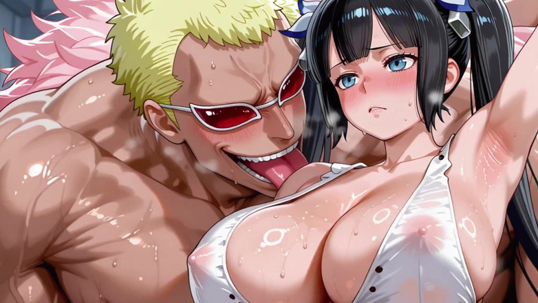 Prznai: Doflamingo (op) X Hestia (danmachi)