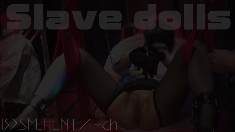 BDSM_HENTAI-ch: Siri latihan hamba: mask hitam, setiausaha hamba pantyhose hitam. Buli...