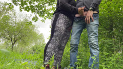 OurFetishLife: Moje nadržená tchyně mě donutila stříkat venku na dovolené