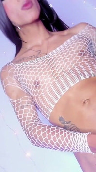 Shemale Xara Bliz Dominates and Masturbates Her Cock for Submissives