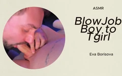Pojke ger avsugning till begåvad tgirl