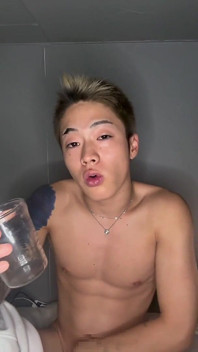 Boy Tastes His Own Cum