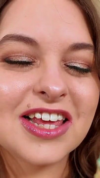 Gentle Giantess Girlfriend Kissing - Sydney Screams Passionately Kisses Tiny BF with Glossy Lips and Long Tongue