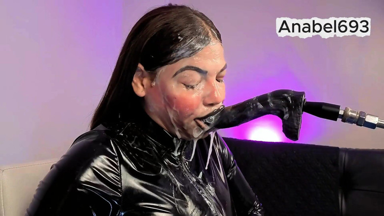 anabel693: A Demon Dressed in Latex, Latex Gloves, a Latex Suit,...