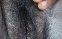Indian Housewife Bedroom Finger Performance