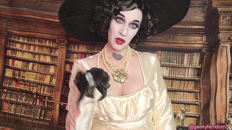 Geeky Femdom: Lady Dimitrescu World Wide हिलाने के निर्देश
