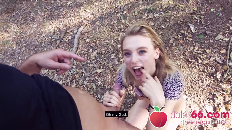 Dates66: Outdoor boning for cute teen Lily Ray! (English)