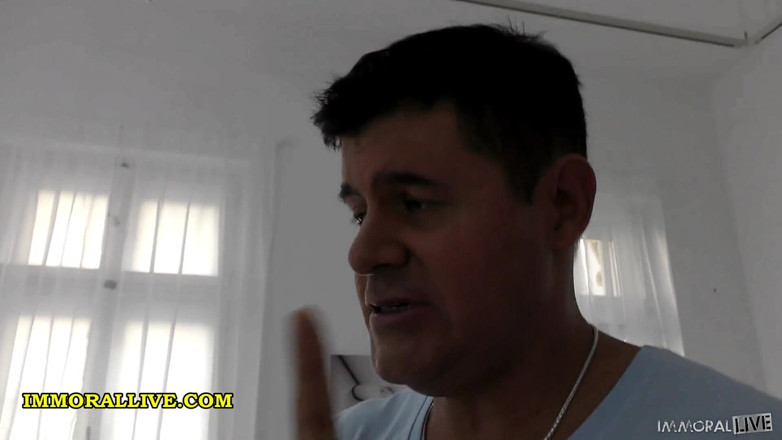 Immoral Live: Za kulisami Lana Rhoades nakręcona pieprzonego ogromnego kutasa w Europie -...
