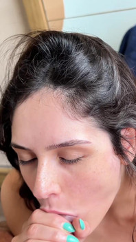 Horny Wife Swallows Big Load of Cum