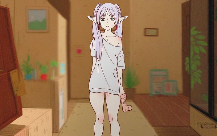 DsAnimation: Frieren Got Trapped in Sticky Cum and Was Fucked in...
