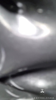 Latex breath play POV.