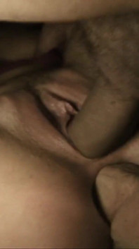 House threesome for a provocative busty blonde