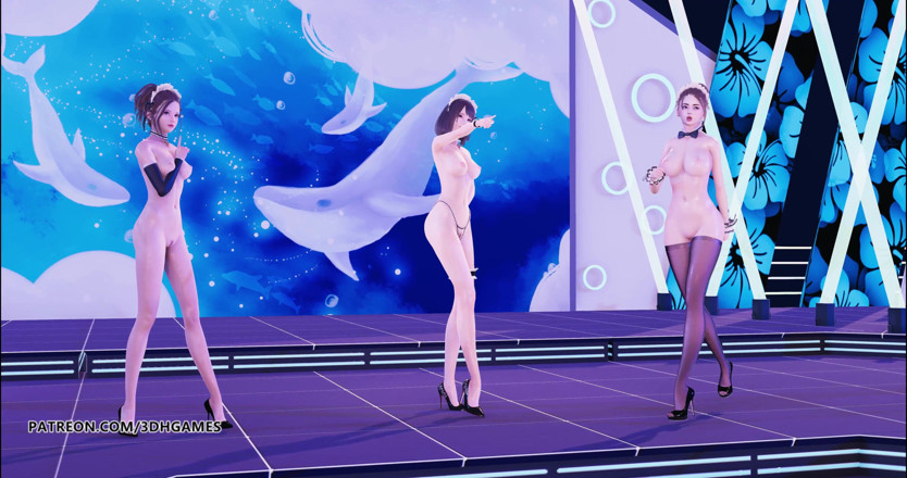 3D-Hentai Games: Hurly burly sexy maid naked dance 4K
