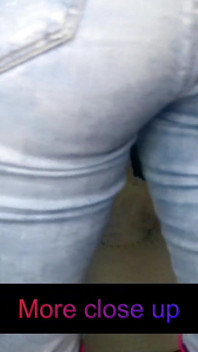Lady Angela Ass kult chudy dżinsy