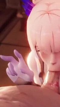 Kokomi Blowjob Oral Fellatio - Genshin Impact 3D Dick Sucking Deepthroat Animation Aether Sex