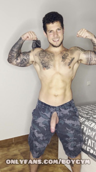 Gay Military with His Weapon