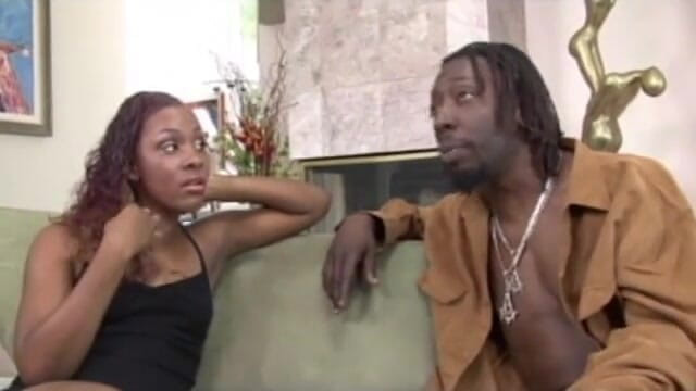 Porncentro: Chocolate babe with mysterious look gets her pussy banged