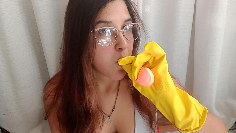 Bunny Looner: Latex handschoenen bubblegum en ballon pijpen - Bunny Looner
