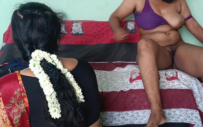 Inba: Pasutri yang baru nikah lagi asik seks threesome hot