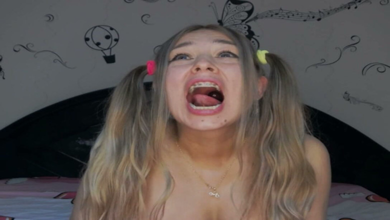 Angel eyes studio: Swallowing and Passing Big Grapes Down My Throat