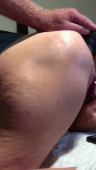 Hot MILF Gets a Huge Buttplug and Anal Beads Inserted in Her Ass by Hubby