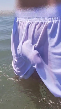 People on the Beach Freak Out When I Get Wet in Shorts