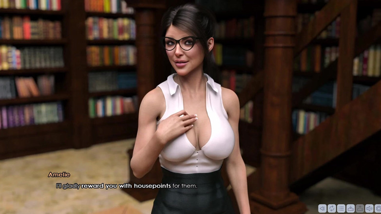 3D Cartoon Porn: Lust Academy 7 - James masuk kelas di Akademi