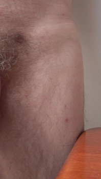 Naked Close up Uncut Cock Slow Masturbation Session, Drooling Creamy Cum on Desk - Rockard Stepdaddy