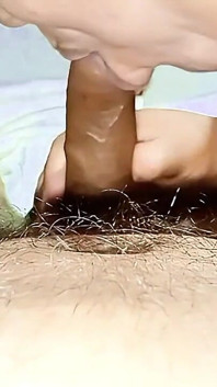 Finishing in the Mouth of a MILF Granny in Sexy Lingerie