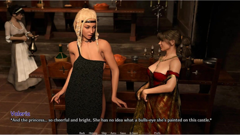 XXX Games Bunk: Valeria the Lastheir - gameplay - रोलप्ले - लेस्बियन स्नान