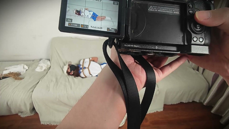 Aisan girl bondage: Behind-the-scenes Footage of the Adorable Girlfriend's School Uniform Restraint Photo...