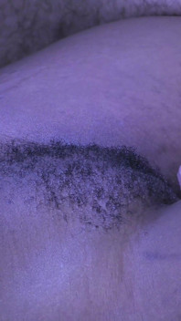 Big White Cock Cums on African Hairy Pussy