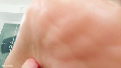 Arya Grander: Foot fetish and JOI video (Arya Grander) FemDom POV