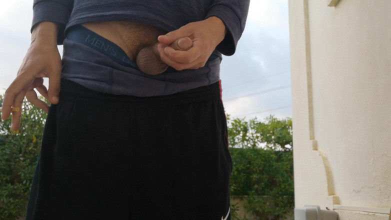 Rafael Torreano: Early Morning Jerkoff Outside in the Garden