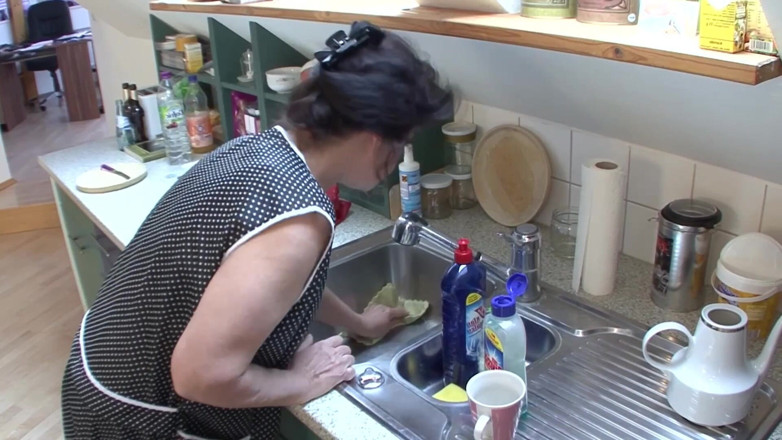 Erotic only: Mature Brunette MILF Pounded Hard on Kitchen Counter