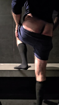 Feet and Socks on Hairy Bear