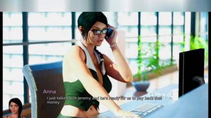 3DXXXTEEN2 Cartoon: Анна получает облегчение на своем рабочем месте. 3D порно мультяшный секс