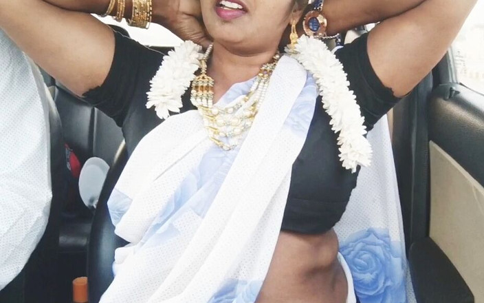 Telugu honey lips: Indická bhabi sex v autě. Krásná saree žena v domácnosti se...