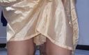 Naomisinka: Gold Saten Dress