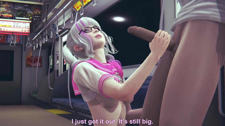 Waifu club 3D: 대학 지하철에서 친구에게 자지를 따먹는 여대녀