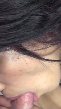 Sprayed into Sophia's mouth cunt