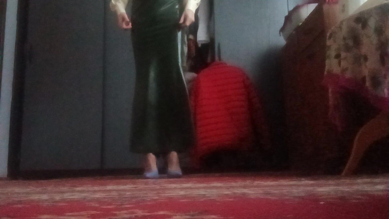 Governess Victorian fashion glamour: latexová stylistka