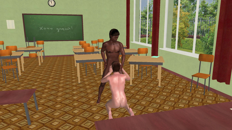 LustMen: Animasyonlu 3 boyutlu eşcinsel porno - beyaz bir adam zenci adamın yarağını...