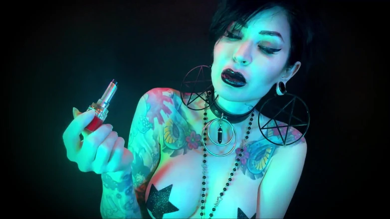 Baal Eldritch: Hallows eve, gothic lips - Halloween, schwarze lippen, Goth, pOV, Küsse,...