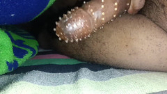 Sannu: Crastel Condom in Cocks at Bedroom in Indian Man