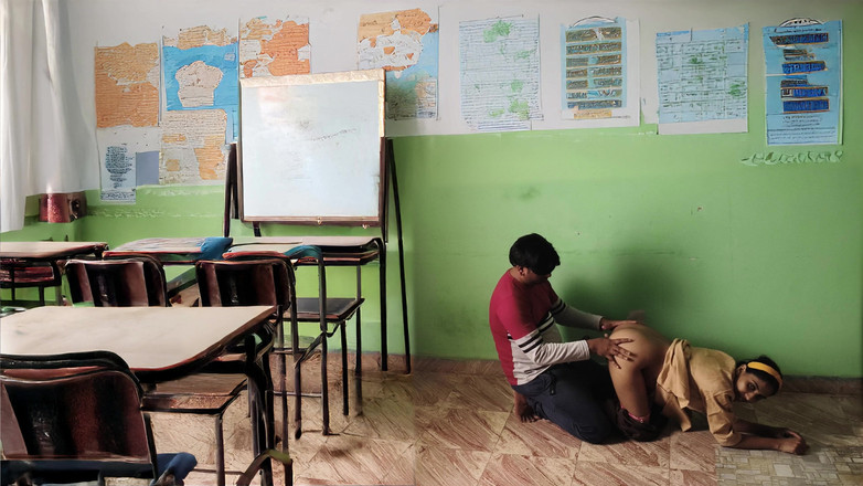 Bobbypranav: Desi Village College Couples Fucking in Classroom