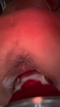 Whore’s Cum Fill Loose Cunt Machine Fucked by Alien Dildo