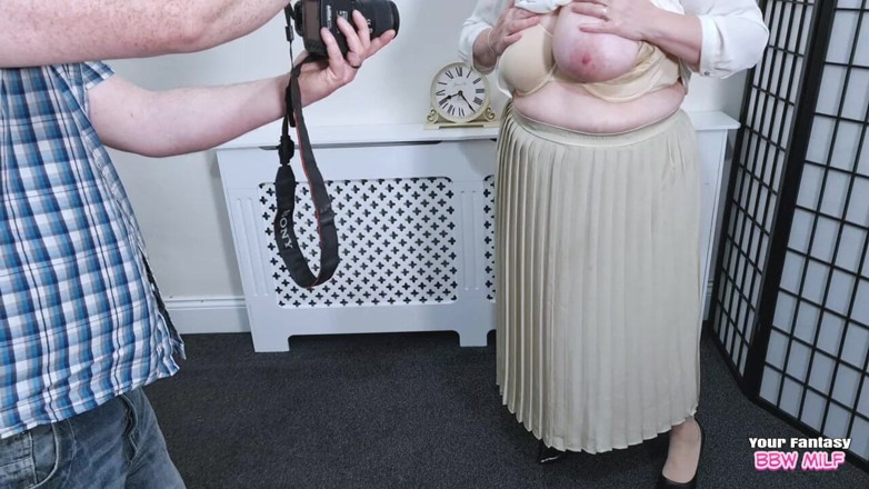 BBW_Wife: Modellering in panty voor een geile fan