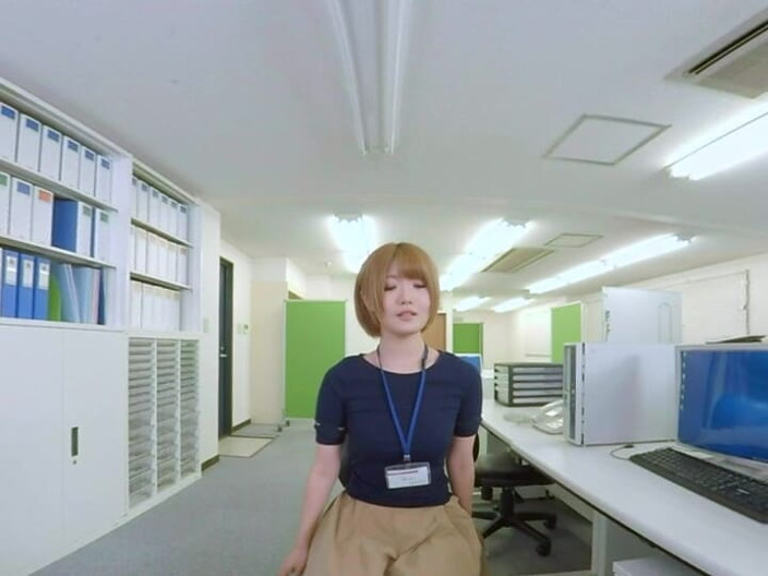 EAGLE-VR: Nakayoshi Ol's Holiday Wet Office - Nonono's Cowgirl Position &amp; Maya's Slut...